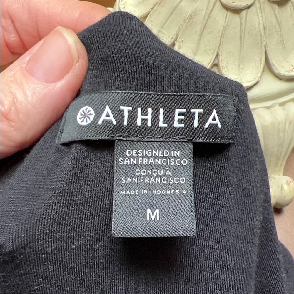 Athleta High Neck Black Tank Dress - Picture 5 of 10